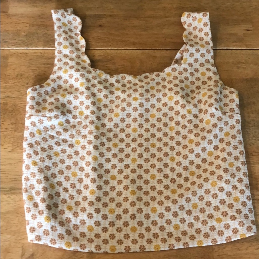 Scrunch back crop top